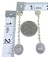 Sterling Silver And Turquoise Post Dangle Earrings YX68509